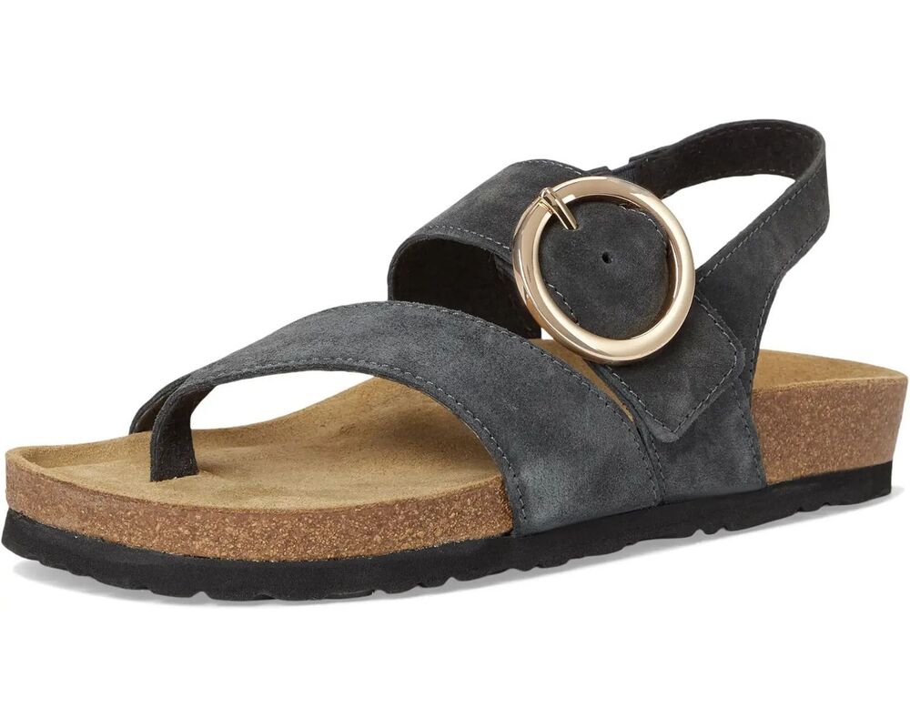 New Women's Naot Baltimore Sandal in Charcoal Suede Size 41 US 10